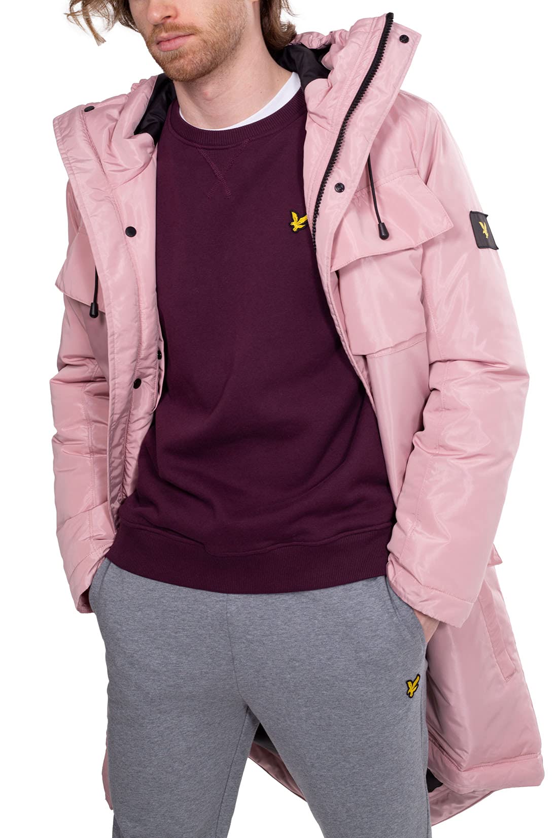 Lyle & Scott Felpa Cappuccio Ml1139V W904 Panna