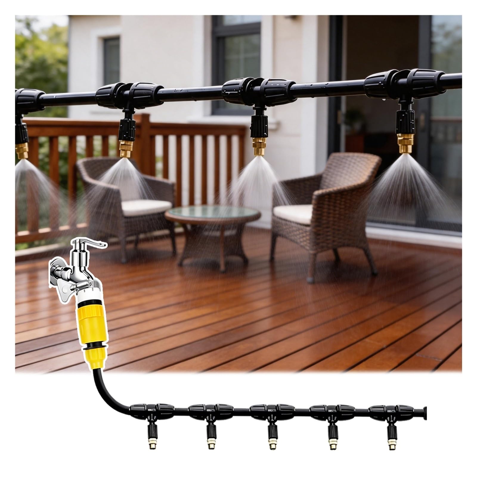 Kit Brumisateur Terrasse Système De Brumisation pour Terrasse