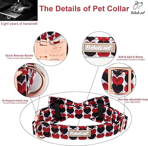 Miniatura 32 de Collar de perro con bandera estadounidense con pajarita, collar patriótico para perros pequeños, medianos y grandes, talla XS