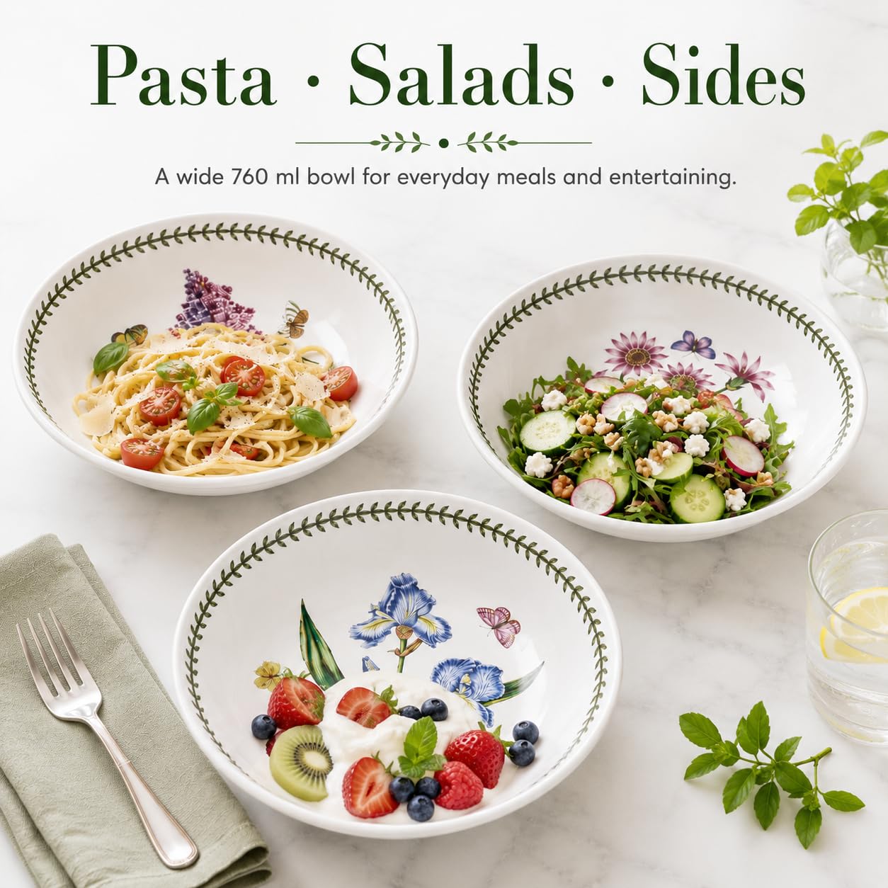 Portmeirion Botanic Garden Scodella Pasta, Vari Motivi