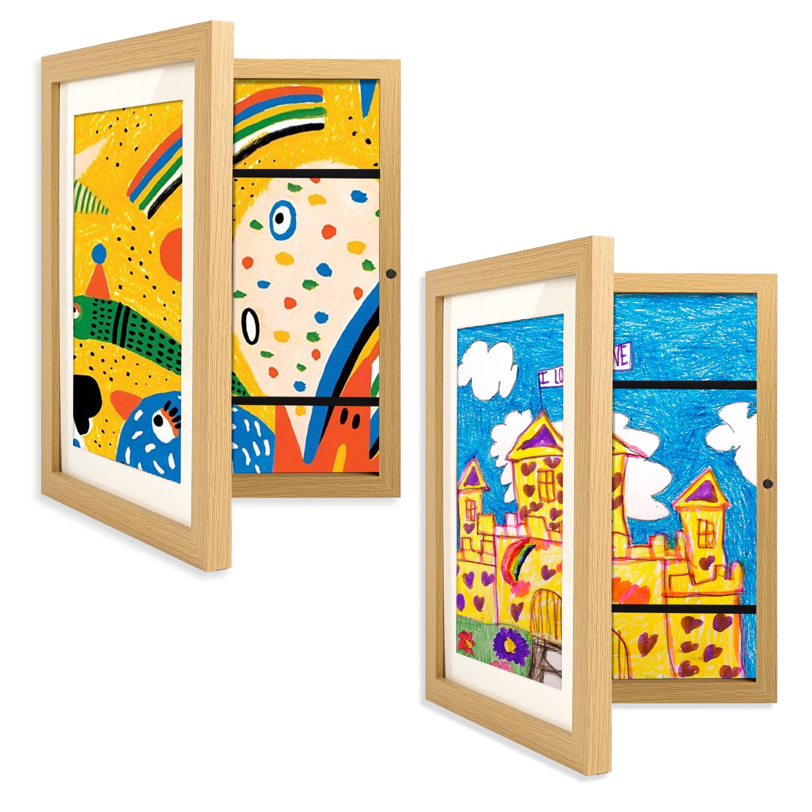 Cornici artistiche per bambini, 21 x 28 cm, con apertura