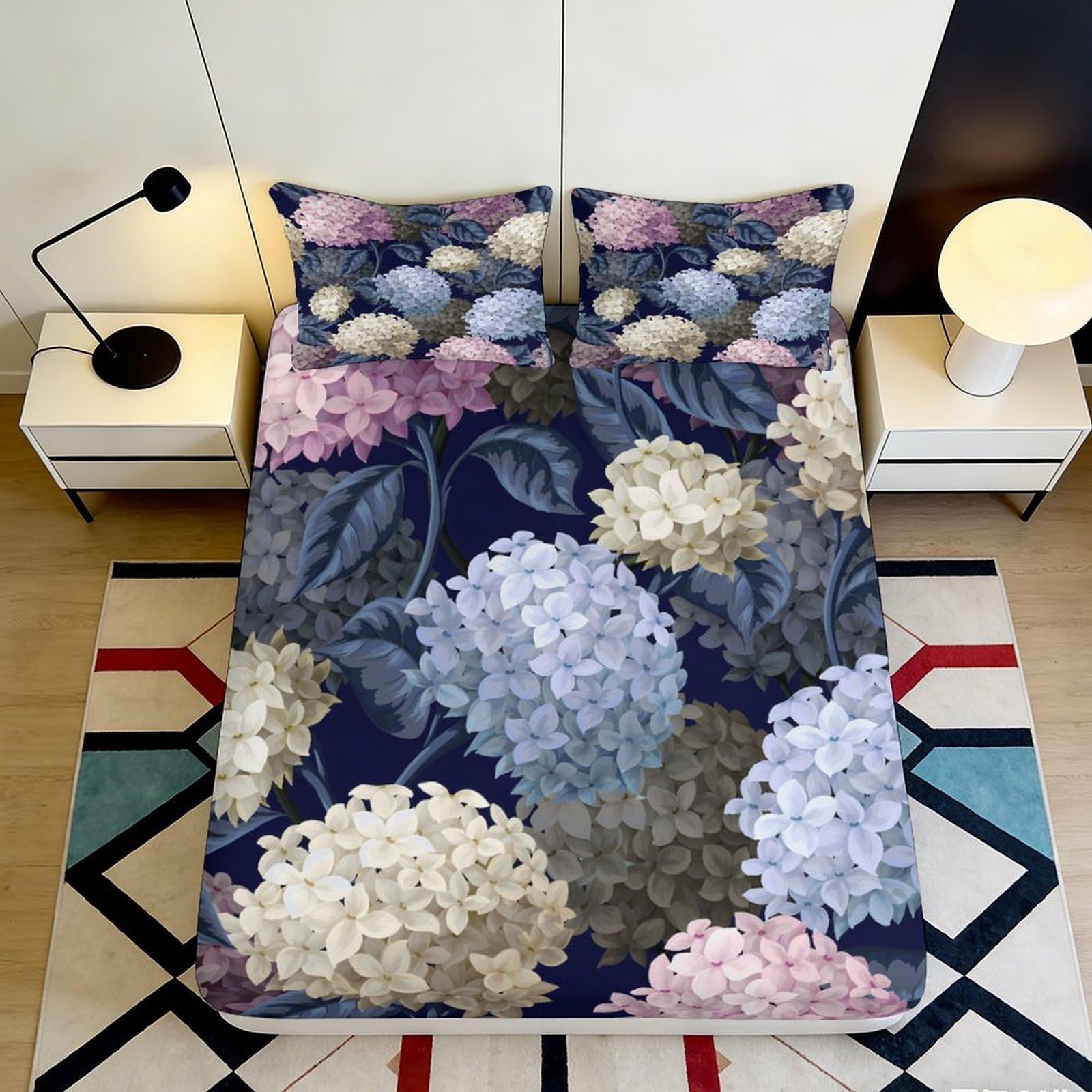 3D Printed Fitted Sheet Microfiber Galaxy Starry Sky Bed Cover for Bedroom, Durable and Easy to Wash, Suitable for Adults and Teenagers, Multi-Scene Use 90x200x25cm