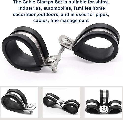 Miniatura 5 de Taiss Kit surtido de 270 abrazaderas de cable, 10 tamaños de 14 pulgadas, 516 pulgadas, 38 pulgadas, 12 pulgadas, 58 pulgadas, 34 pulgadas, 1-14