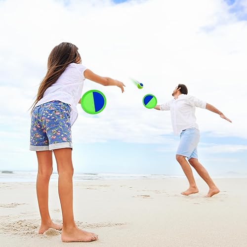 Miniatura 7 de Ayeboovi - Juego de juguetes para niños al aire libre en la playa y piscina, juego de pelotas para lanzar y atrapar mejorado con luz, juegos de