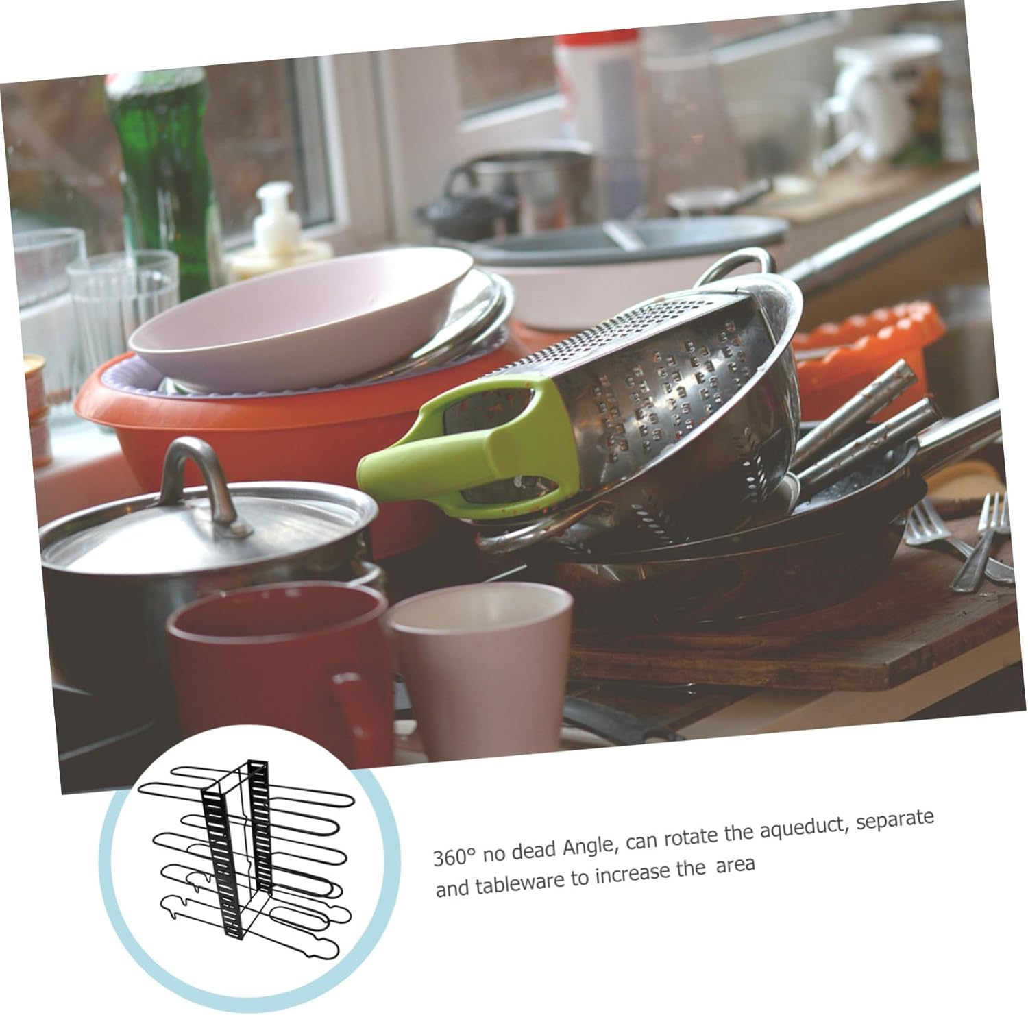 Kitchen Organizer Rack for Pots and Lids Heavy Duty Multi-functional Storage Stand Plate and Cutting Board Holder Space-saving Cabinet Non-slip Design