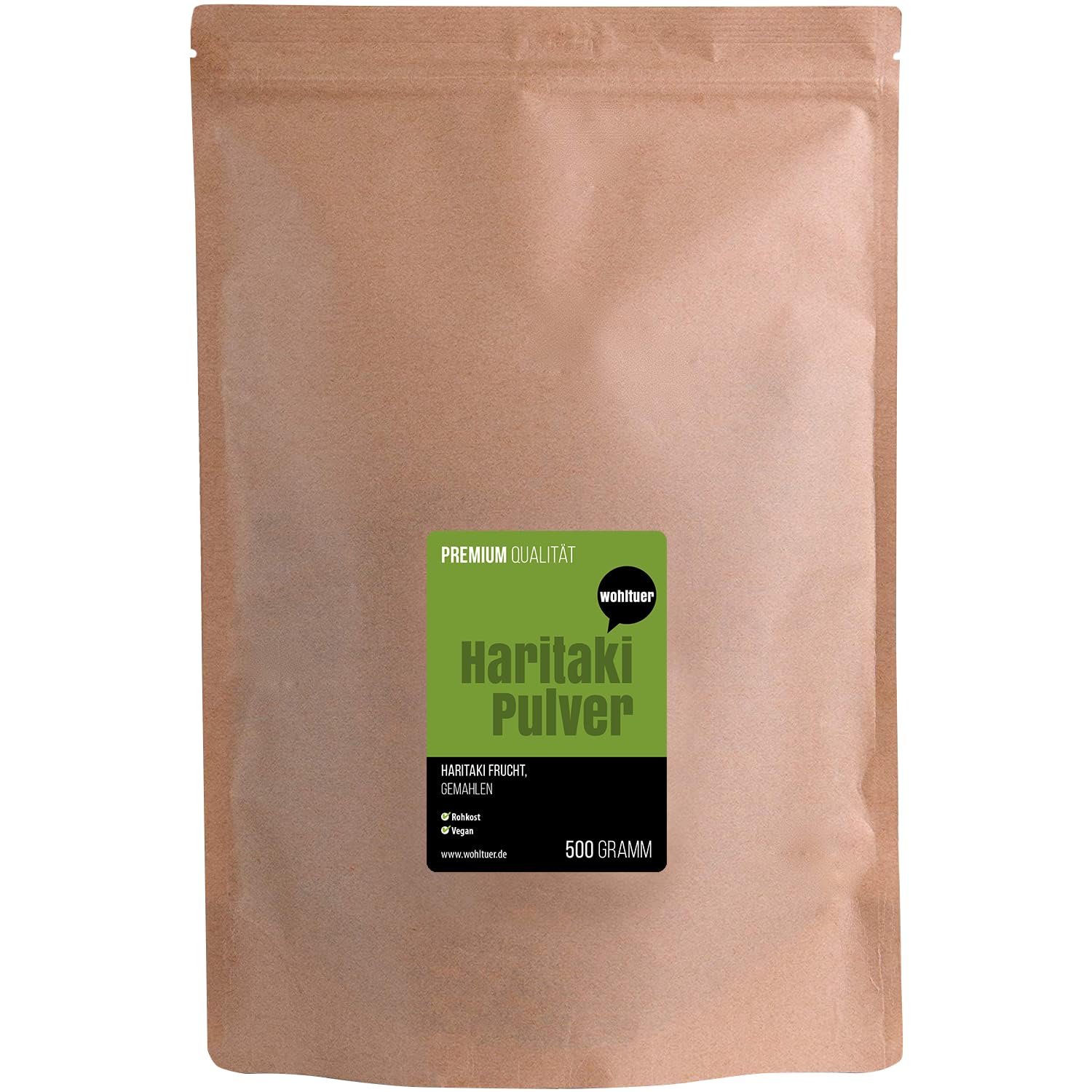 Haritaki Pulver, 500g, Ayurvedisches Nahrungsergänzungsmittel, Vegan, Laborgeprüft