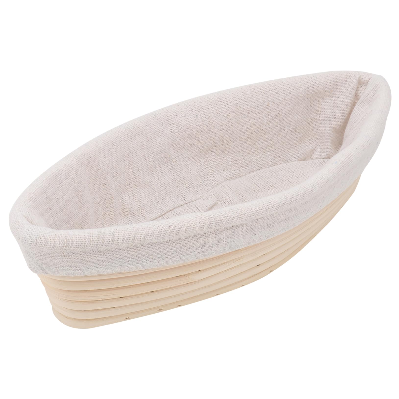 TIDTALEO 1Pc Rattan Bread Proofing Basket with Liner Dough Mold for Artisan Bread Baking for Home Bakery Restaurant Use