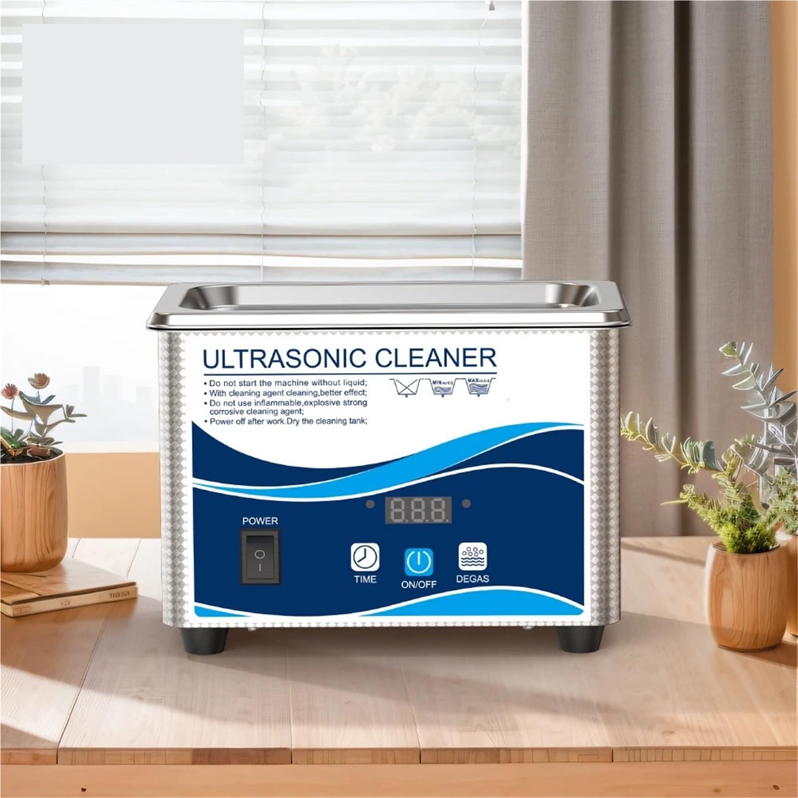 Środek do czyszczenia biżuterii, Ultra Cleaner Ultradźwiękowy środek czyszczący do okularów Wysokiej częstotliwości kąpiel czyszczenia, biżuterii, naszyjników na element