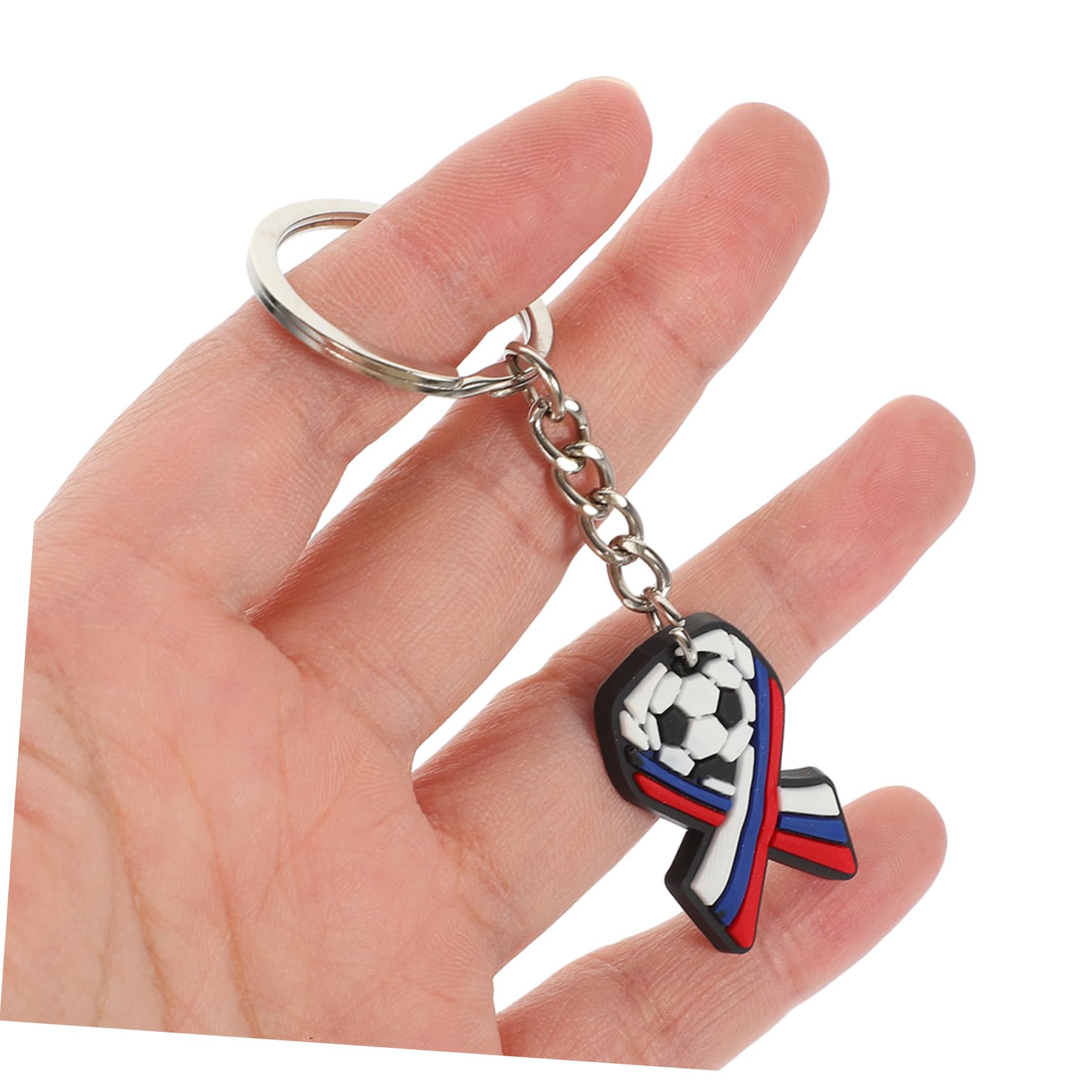 TOYANDONA Llavero Pelota Deportiva Colgantes De Llavero De Fútbol Pequeño Llavero Decorativo Adornos Colgantes De Mochila Llavero Novedad Pegamento Blando De Pvc