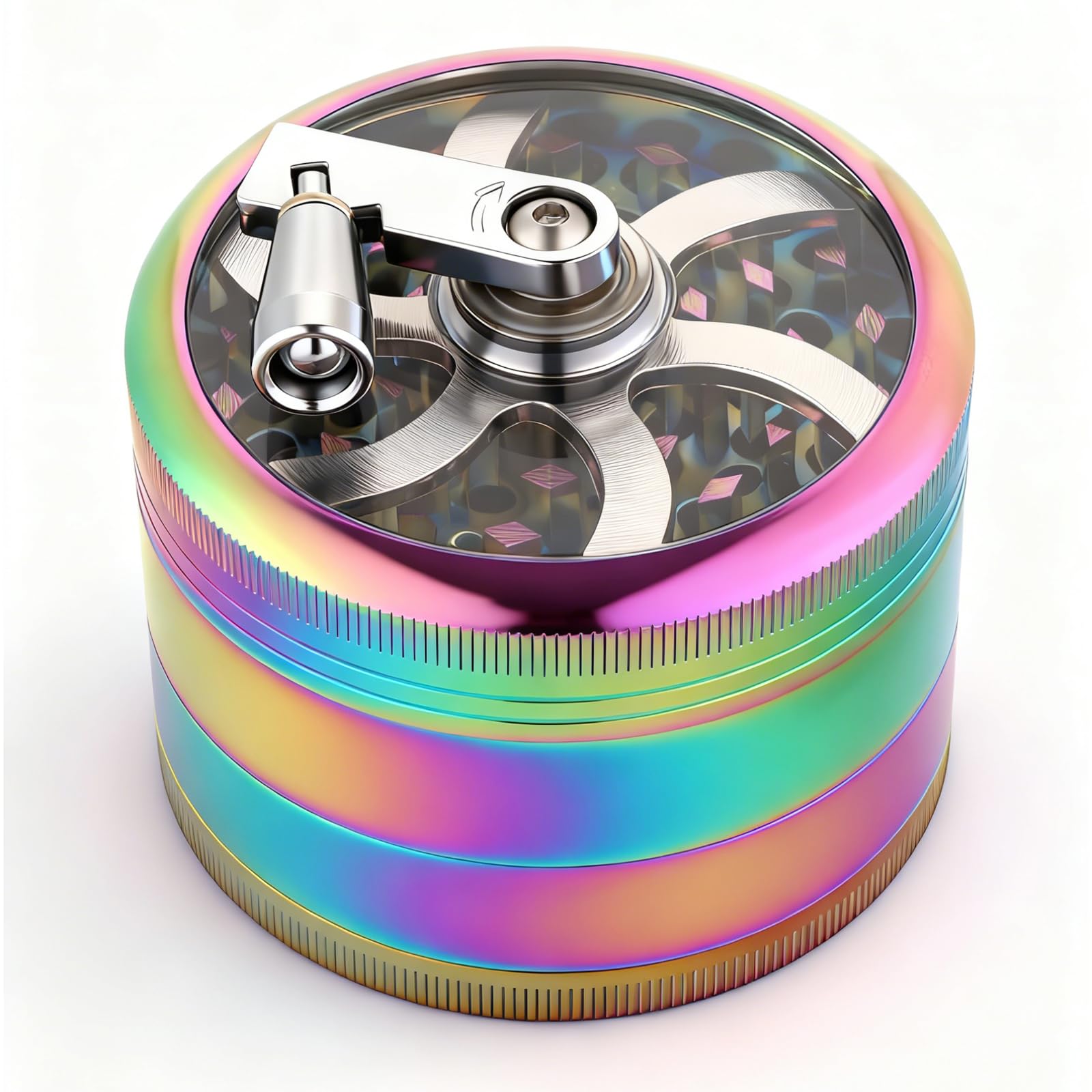 View 1 of 2.5 inch Spice Grinder Mills, Hand Crank Grinder Aluminum