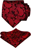 Conjunto de gravata floral casual com gravata Paisley