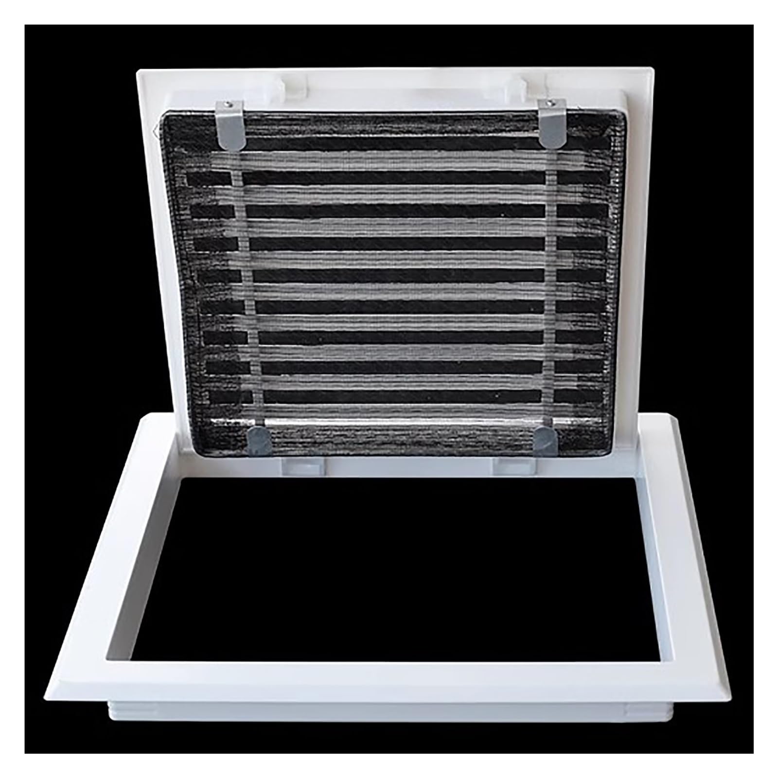Cubierta de ventilación, Cubierta de ventilación Premium de 12x12 con Rejilla de Escape para HVAC, fácil instalación en Pared/Techo, Color Blanco, solución Ideal para la ventilación del hoga