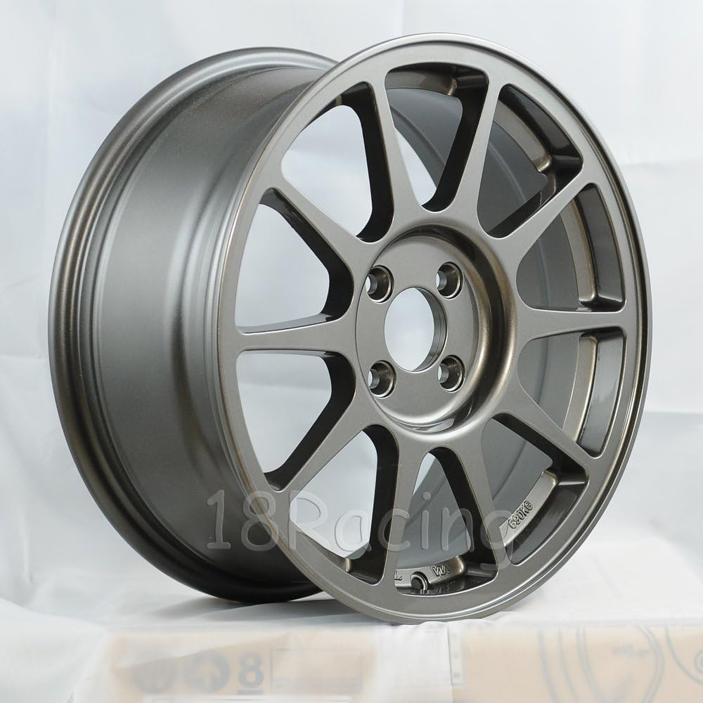 4 PCS ROTA RSPEC R SPEC WHEELS 16X7 PCD:4X100 OFFSET:45 HB:67.1 STEEL GREY 14.6 LBS