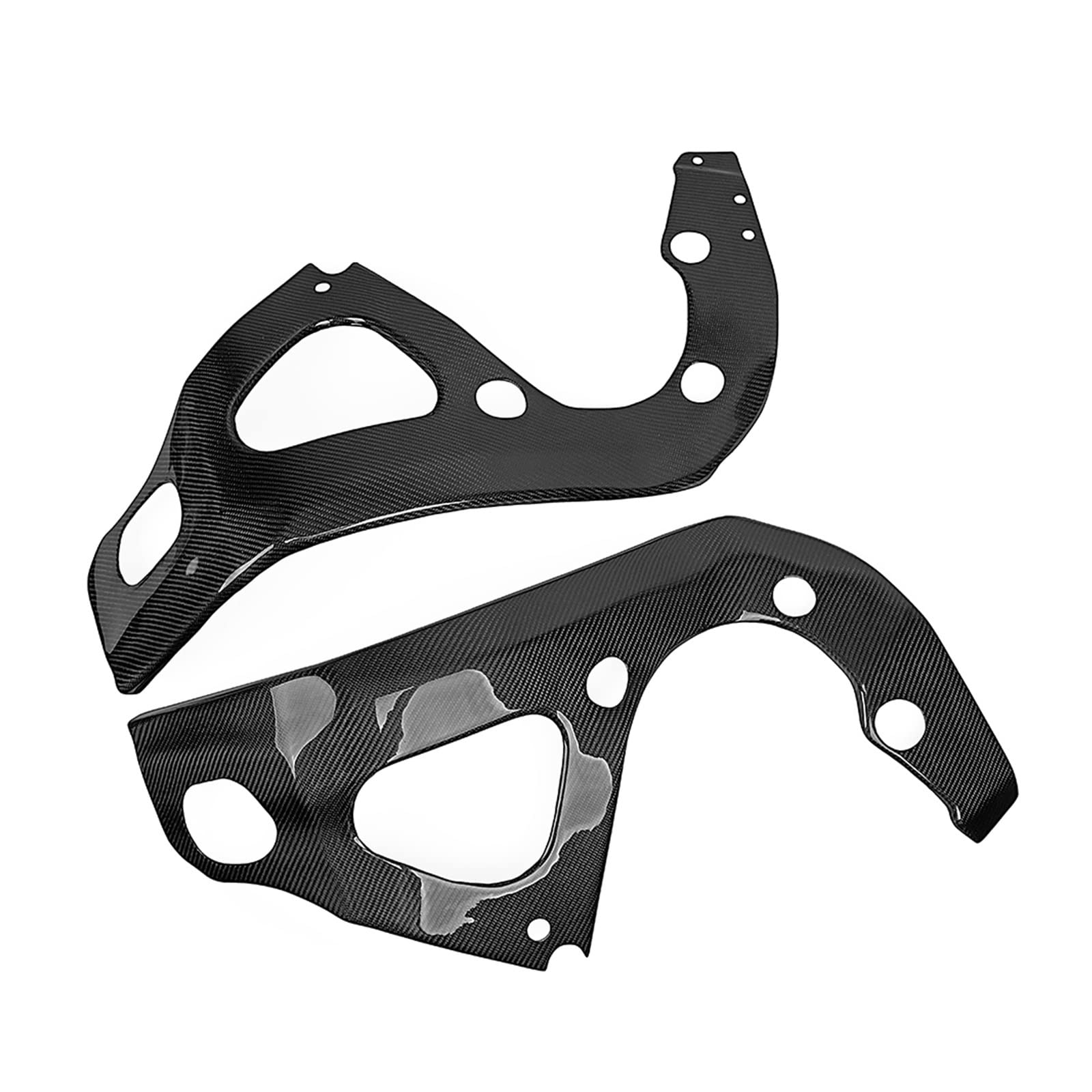 Carbon Fiber Frame Covers Swing Arm Cover Swingarm Protectors Guards Compatible With SUZUKI Compatible With GSX-R 600/750 2006 2007 2008 2009 2010 K6 K8(Frame Cover)