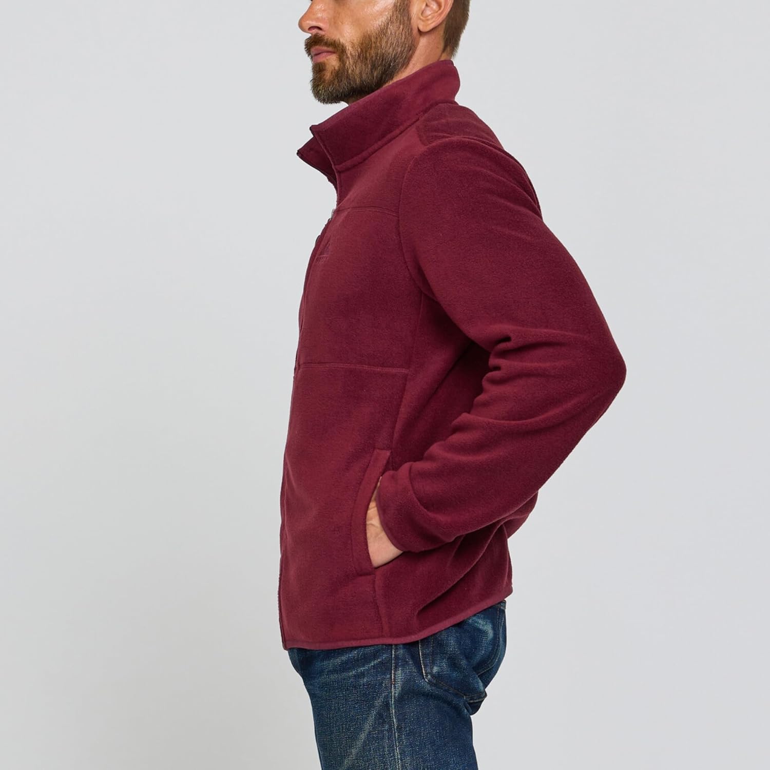 Gerry Mens Fleece Jacket – Zip Up Sweater, Lightweight Athletic Sweater, Warm Soft Polar Full Zipper Jacket, Mock Neck - Image 7