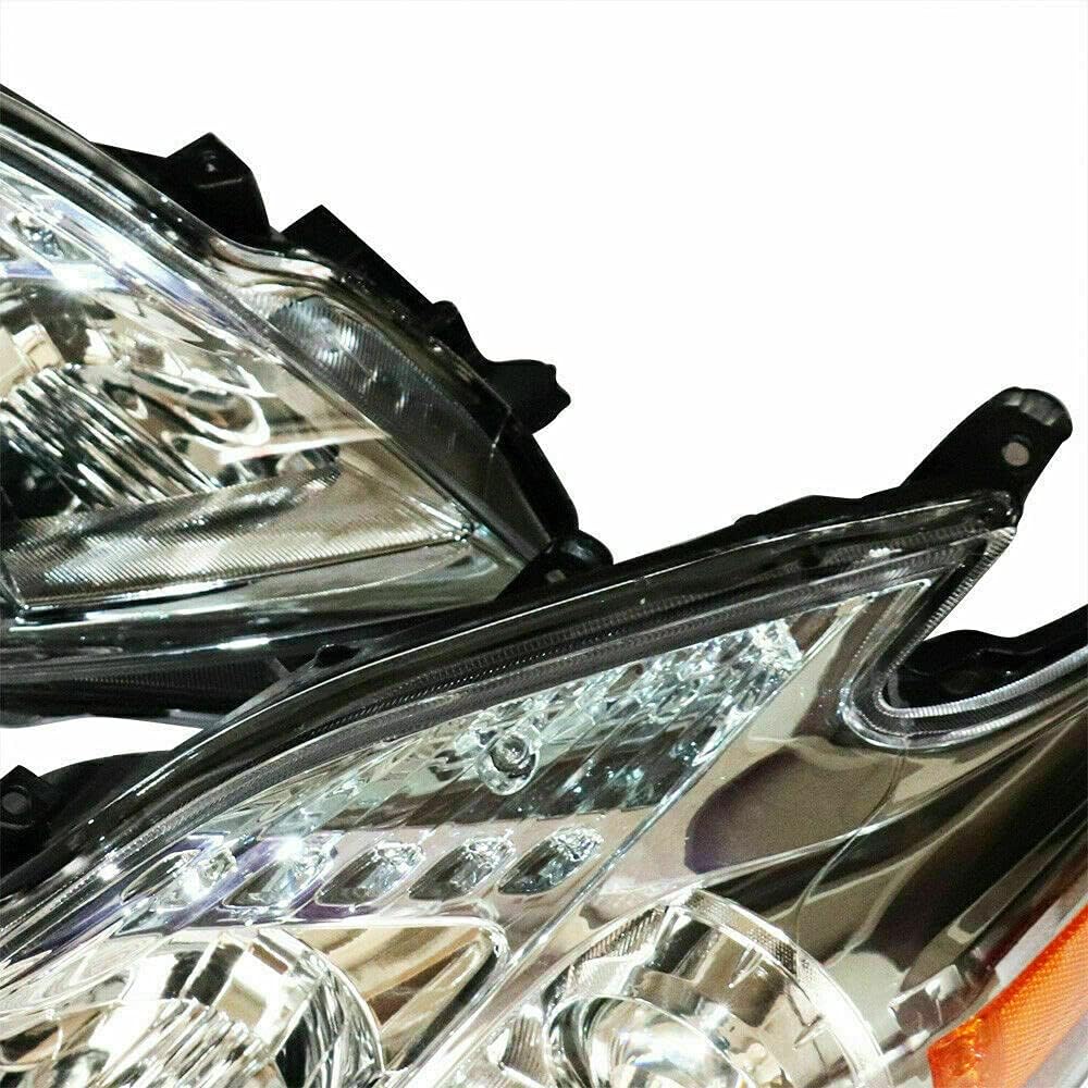 LYNICESHOP Halogen Headlights for 2010-2011 Toyota Prius (Right & Left)