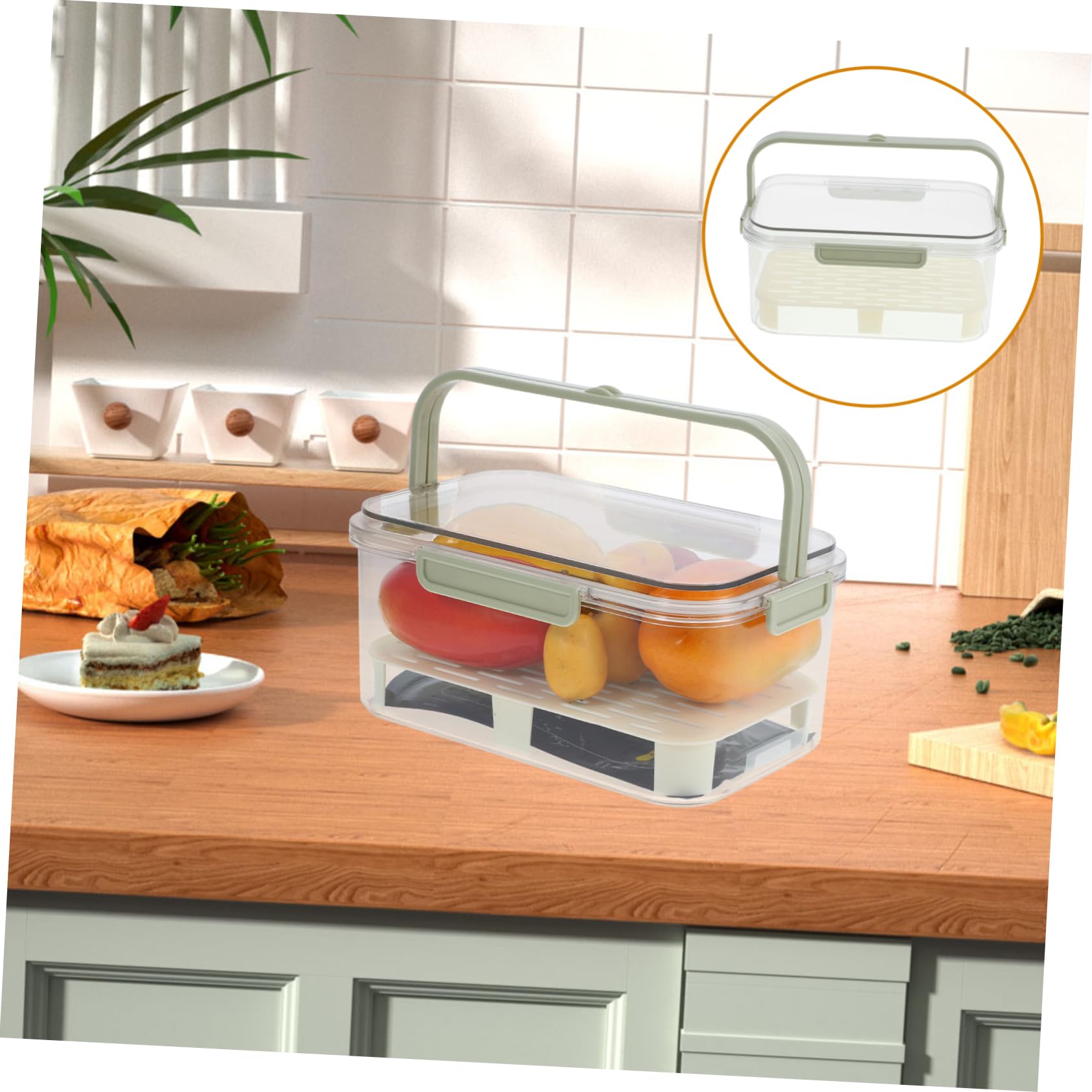 MAGICLULU 2st Schärfer Snackbox Kühlschrankboxen Kühlschränke Gefrierfach Lebensmittelbehälter Kühlschrank Outdoor Obstbehälter Obstaufbewahrung Im Kühlschrank Das Haustier