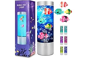 Moving Fish Bubble Lamp - Artificial Fish Tank Light