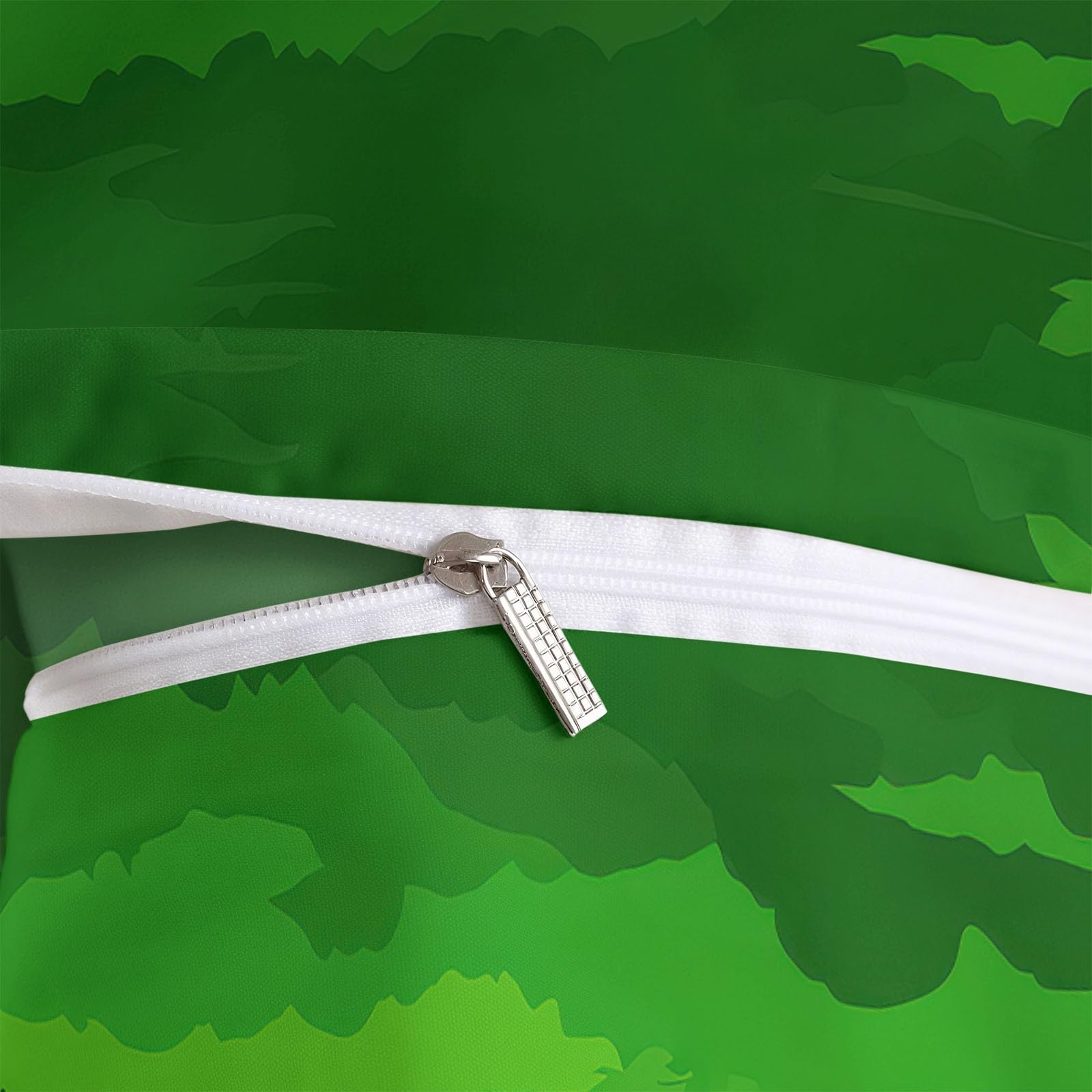 Poszewka na kołdrę do pojazdów helikopterów moro - 3-częściowy zestaw pościeli 100% mikrofibra - poszwa na kołdrę z nadrukiem 3D z zamkiem błyskawicznym - miękka i oddychająca pościel, zielona, 220 x