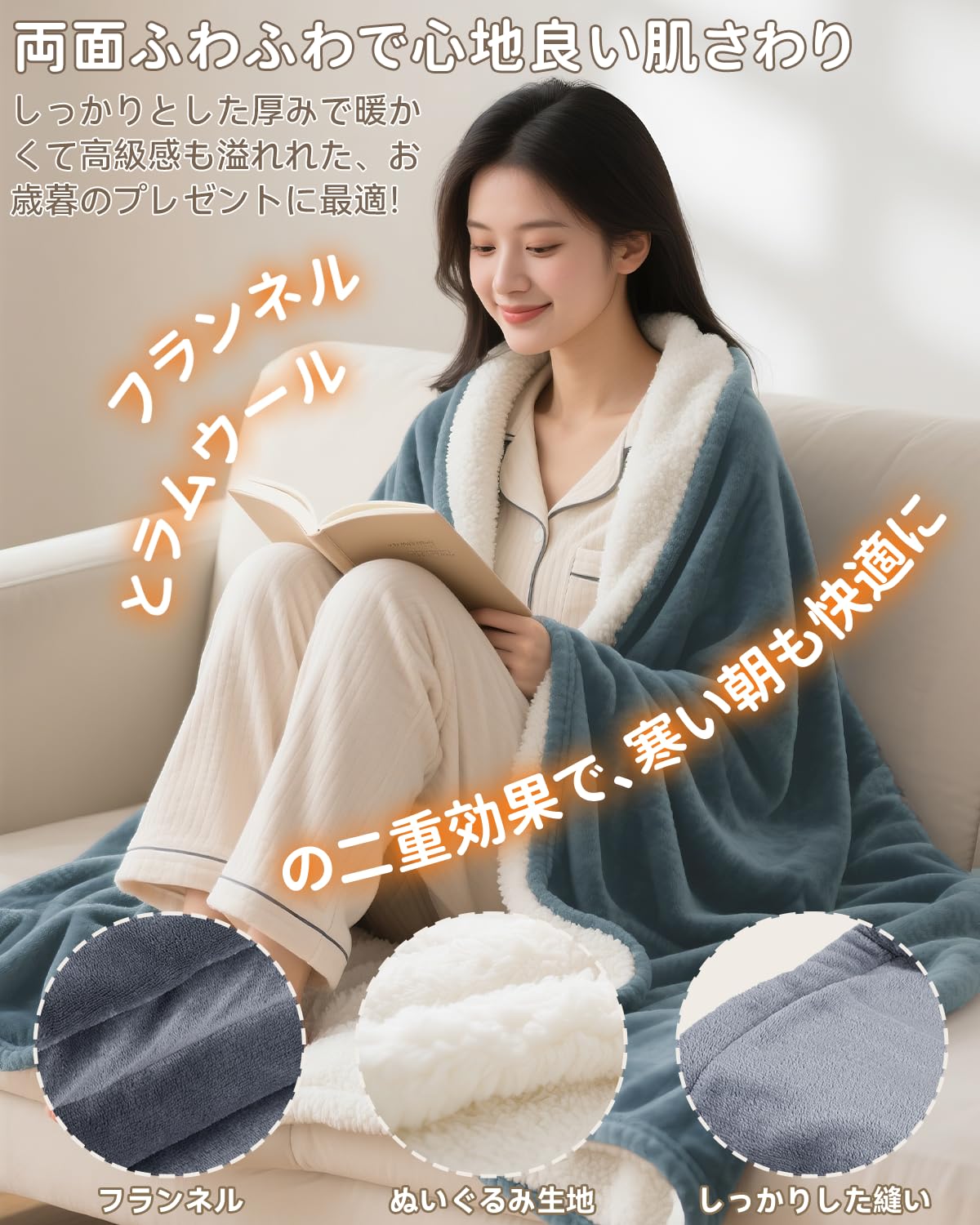 Amazon.co.jp : GOHHME 電気毛布 掛け敷き兼用 電気ひざ掛け 140×80cm