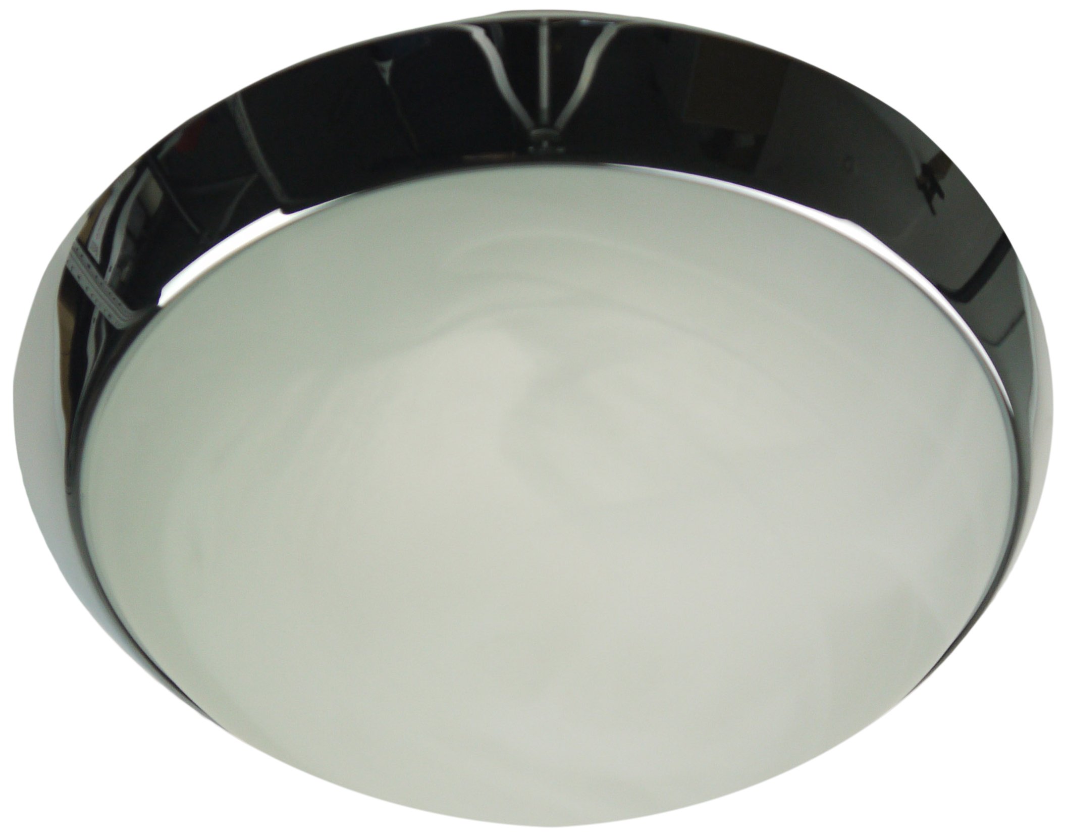 Niermann Standby A++, Ceiling Light, Decorative Ring Chrome, LED, Alabaster Art, Glass/Metal, Alabaster Art, 30 x 30 x 11 cm