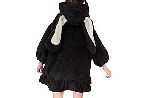 Charming Black Bunny Hoodie: Embrace the Cuteness and Comfort