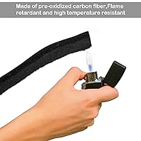 Vista 2 de Junta de ahumador Nonley 30 pies XXL – Junta de parrilla de alta temperatura de 3/4 x 1/8 para ahumadores – Junta adhesiva de ahumador para BBQ