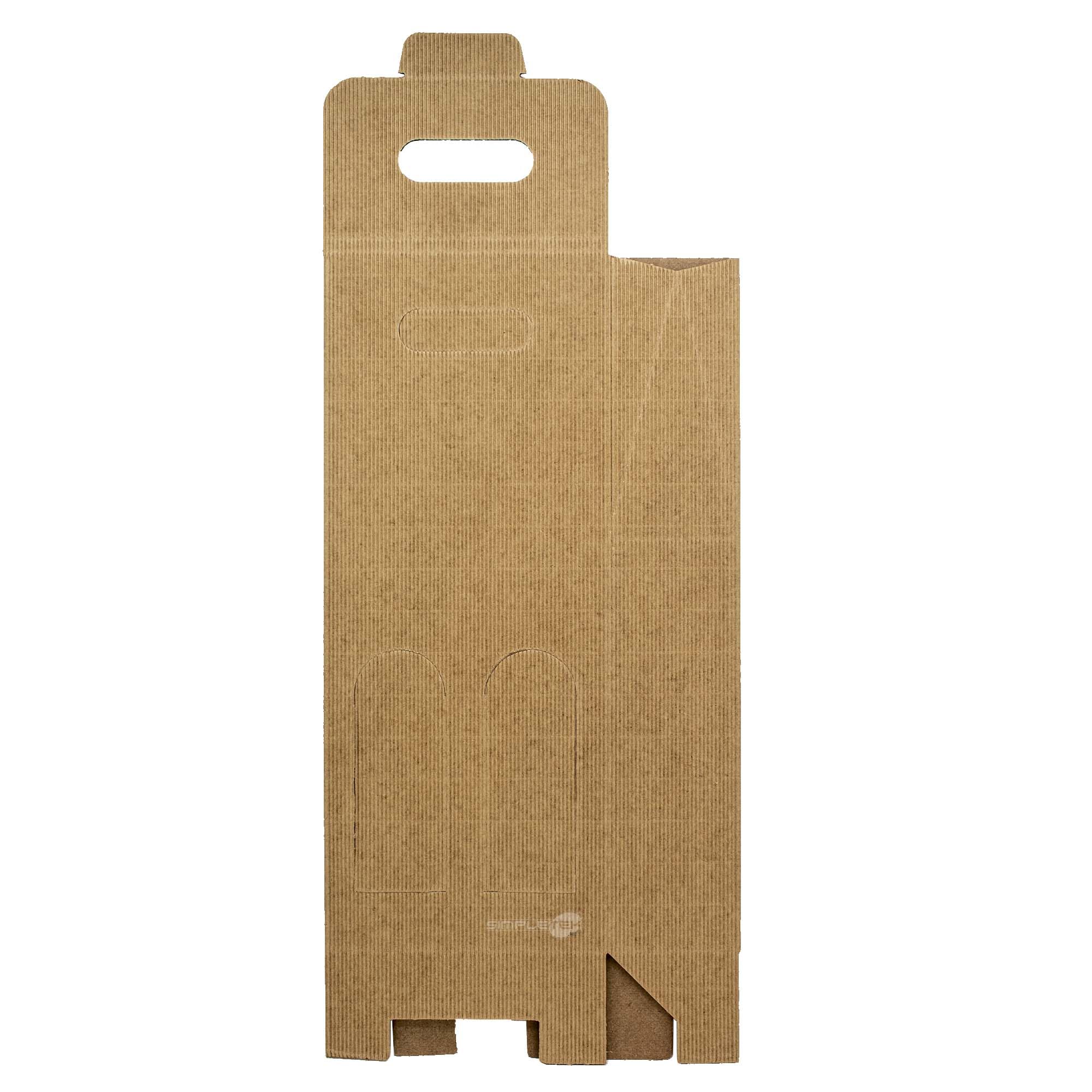 SIMPLETEK - 20X Boîte En Carton Boîte Cadeau Vente Havane Pour 2 Bouteilles Vin Huile Avec Fenêtre pour Noël Occasions (20 pièces)