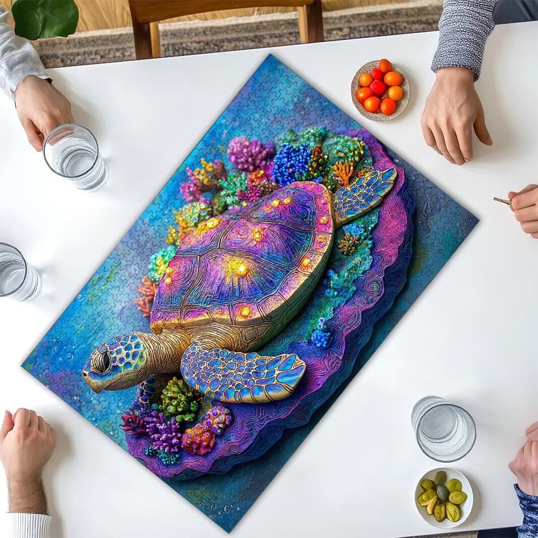 Puzzle 1500 Pièces Adultes, Puzzle 1500 Pieces Tortue de Mer, Cadeau -2926