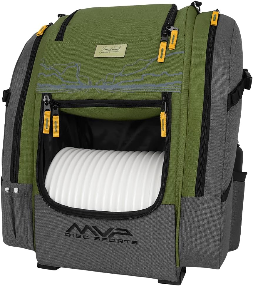 MVP Disc Sports James Conrad Voyager Series Backpack Disc Golf Bag (Choose Your Color and Size)