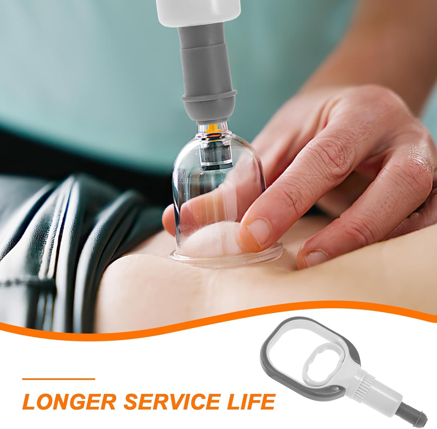 Cupping Pump Professional Portable Vacuum Suction Tool for Massage | Plastic Build, Ergonomic Design, Versatile Practical Use, Reliable Performance, Compact Body for Easy Handling