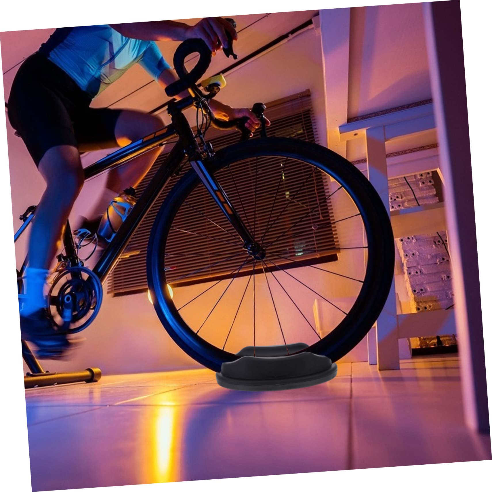 Happyyami 4stücke Vorderrad-stabilisierungsblock Für Fahrräder Riser-block Für Fahrradtrainer Geeignet Für Straßen Und Mountainbikes Mit Rutschfester Unterseite Maximiert