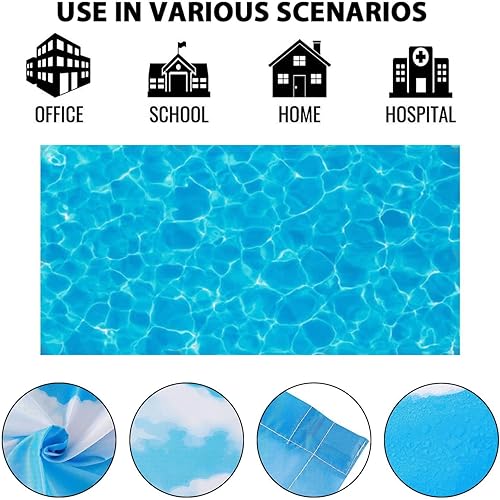 Miniatura 6 de Cubierta de luz fluorescente de 4 x 2 pies para piscina que refleja el agua a Sunny Day Summer Caustics, cubiertas magnéticas líquidas para luz de