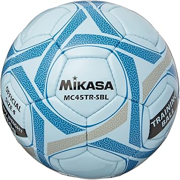 Amazon ミカサ Mikasa サッカーボール トレーニング 4号 約430g サックスブルー 手縫いボール Mc45tr Sbl 推奨内圧0 6 Kgf ミカサ サッカーボール
