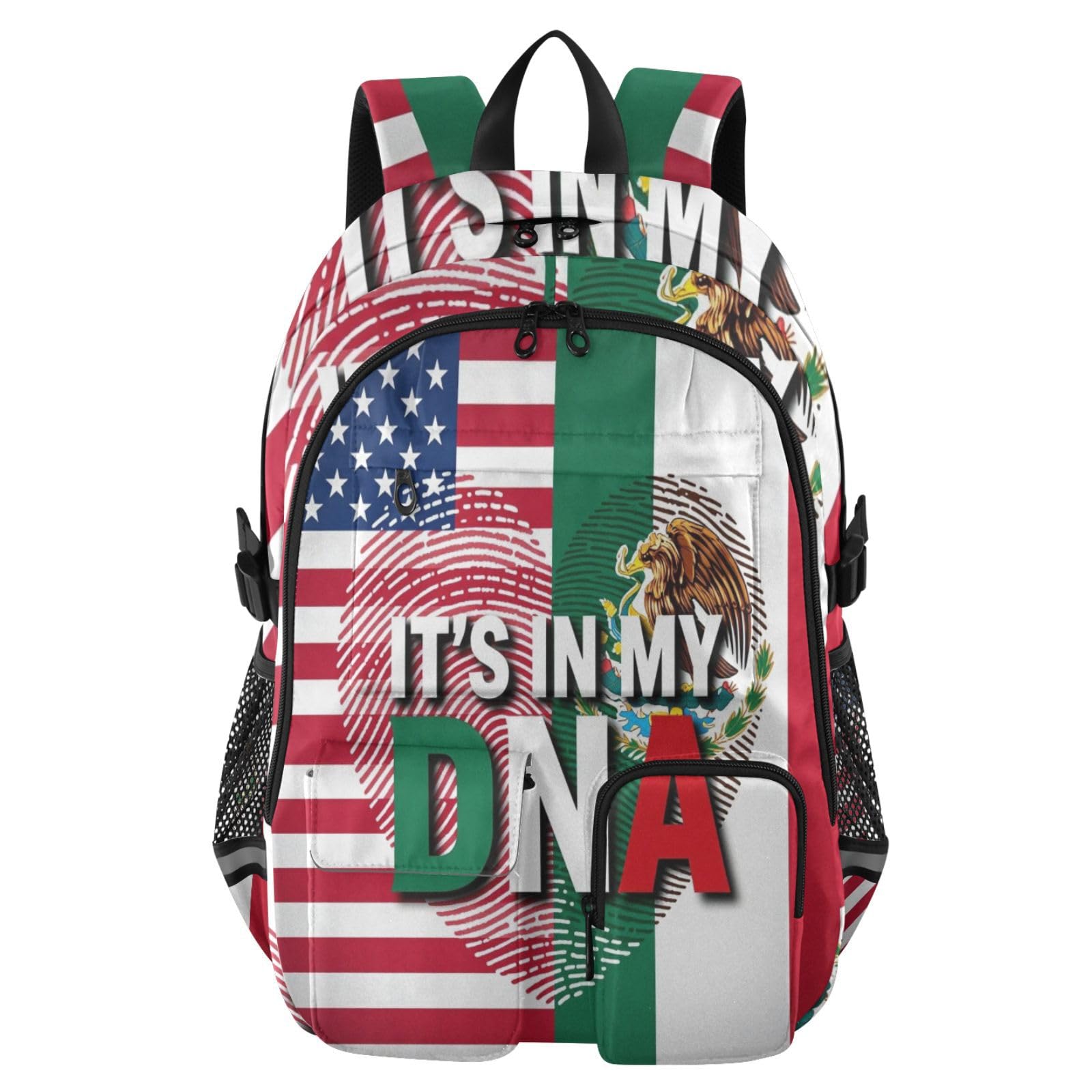 Zaini da viaggio con bandiera messicana Dna Usa, 44,5 cm