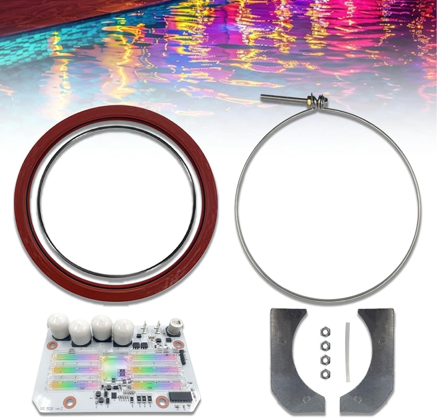 619818Z Led Light Engine Board Fit for IntelliBrite 5G Color LED Pool Light 2nd Generation 2009-Current 601000 601001 601002 601003 601004 601010 601011 601012 601013 Circuit Board PCBA