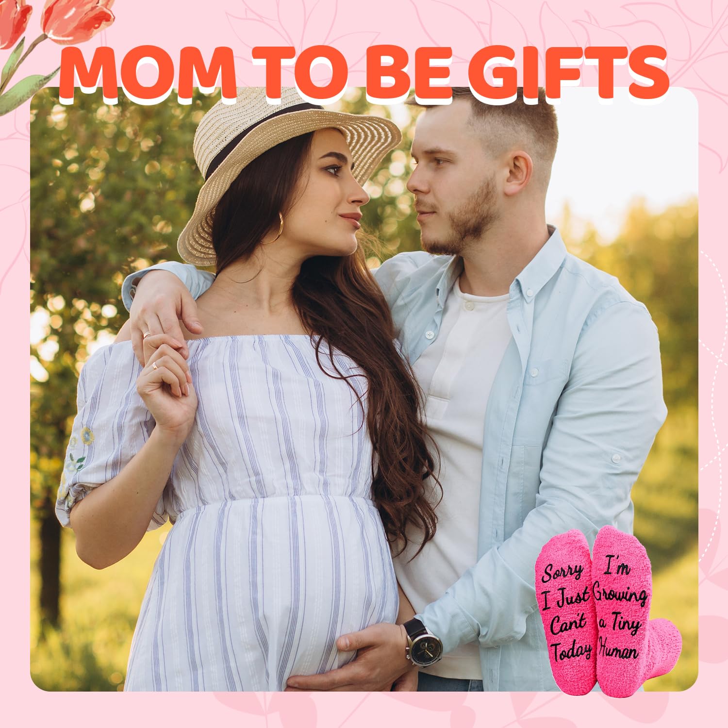 HAPPYPOP Pregnant Mom Gifts - Maternity Socks for Expectant Mothers, Thoughtful Choices for IVF Journeys