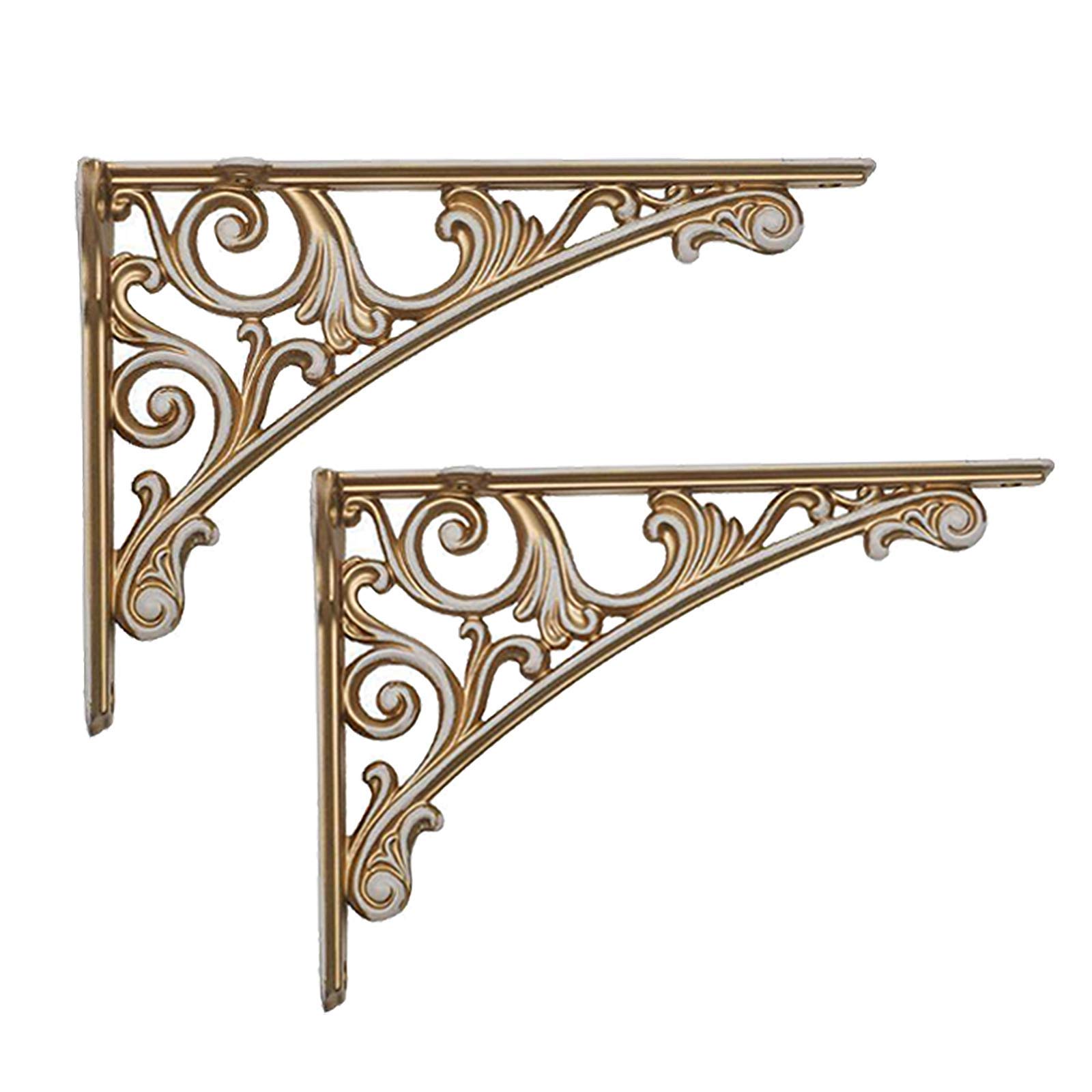 Supports d'étagère muraux pour salon | Décoration rétro en métal
