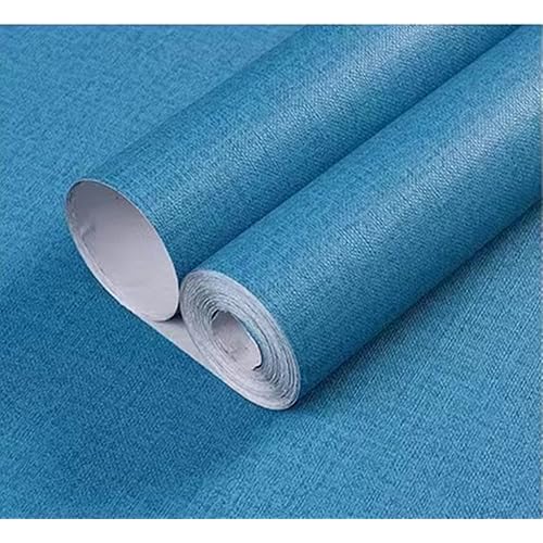 Yancorp 24"x197" Textured Fabric Navy Blue Wallpaper Faux Grasscloth Peel and Stick Wallpaper Self-Adhesive Wallpaper Linen Removable Wallpaper Cabinets Counter Top Liners