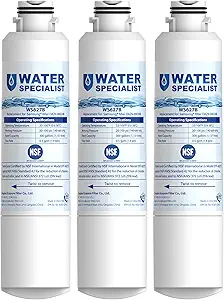 Waterspecialist DA29-00020B Samsung Water Filter for Refrigerators, Replacement for Samsung Water Filter DA29-00020B, HAF-CIN, RS25J500DSR, RF28HMEDBSR, HAF-CIN/EXP, RF4287HARS, RF28HFEDBSR, 3 Filters
