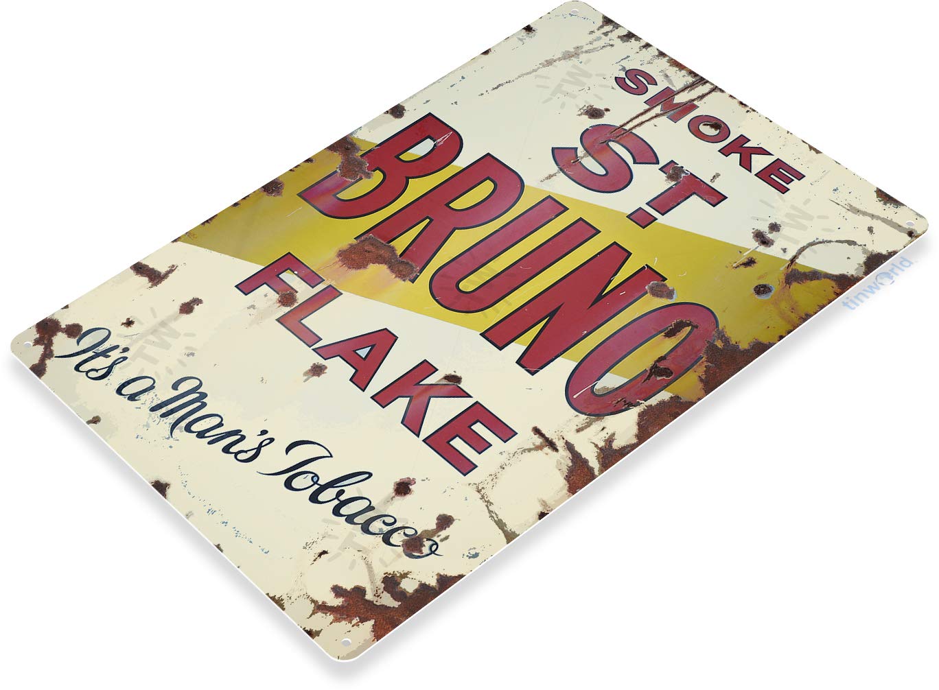 Amazon.com: Tinworld Tin Sign: St Bruno Flake Tobacco Rustic Retro Tobacco  Smoke Cigar Bar Shop Sign C348 : Home & Kitchen