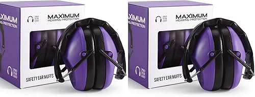 Miniatura 13 de Pro For Sho 34dB NRR - Orejeras de protección auditiva, NRR más alta en diseño compacto, protección auditiva para disparar, cortar y trabajar