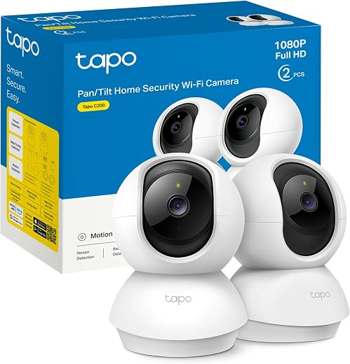 🚫 [CADUCADO] 🔥 Tapo C200P2 – Indoor WiFi Surveillance Camera 360º, 1080p, AI Detection | Baby Movement, People and Crying Detection. Night Vision. Light and sound alarm. Local or Cloud Storage. App Tapo.