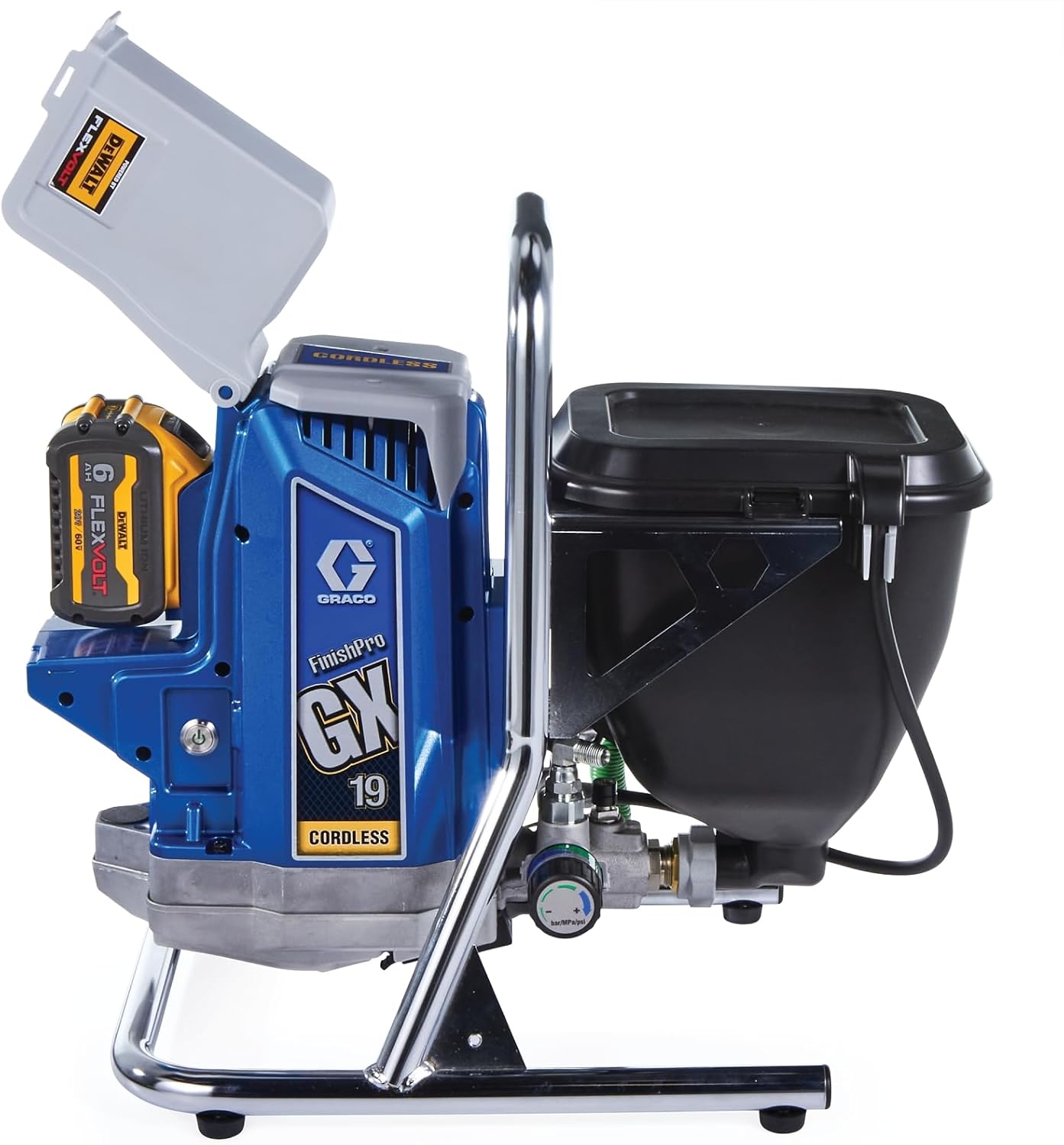 Graco FinishPro GX 19 with battery inserted
