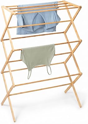 Honey-Can-Do Collapsible Bamboo Drying Rack