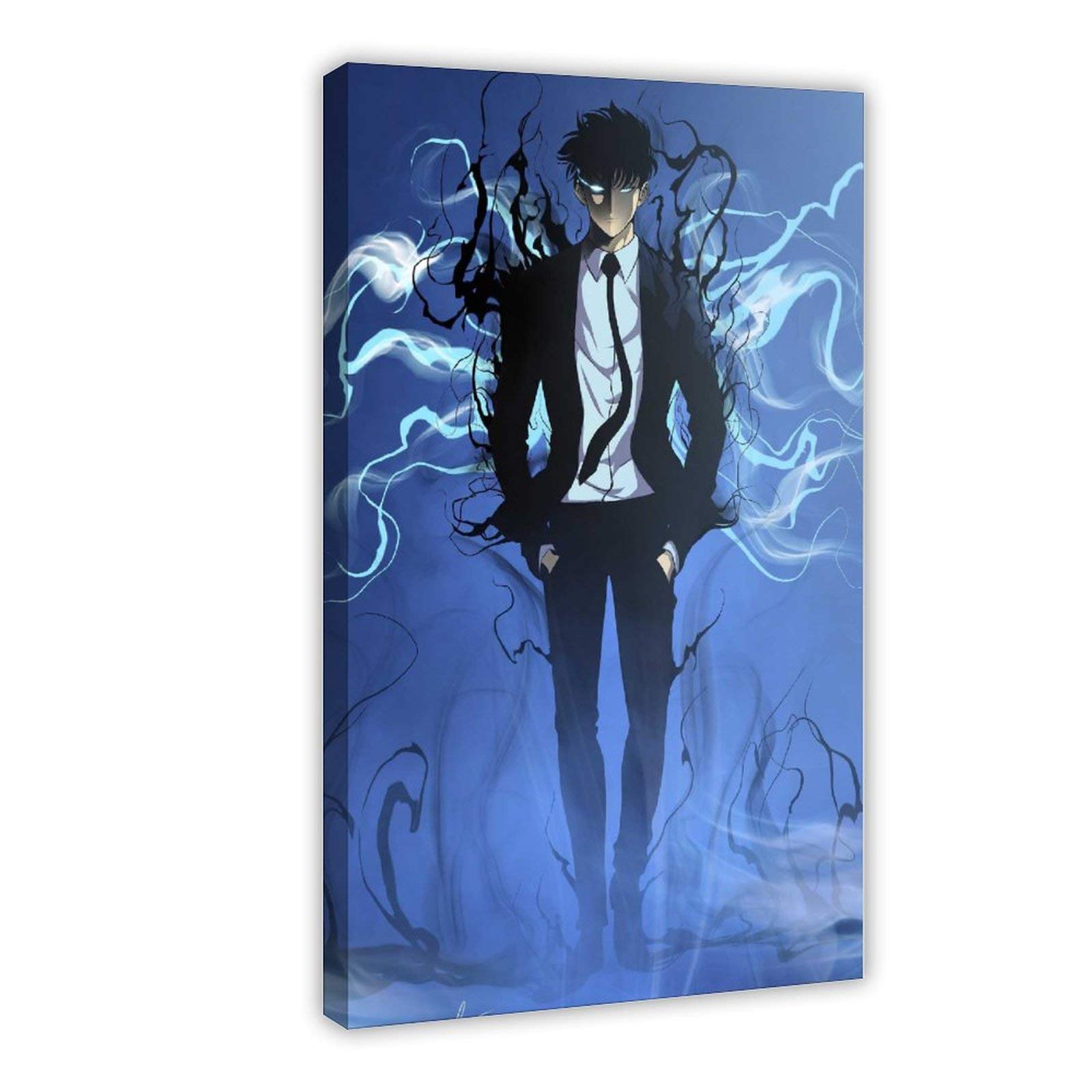 Tableau sur toile Dessin animé d'un éclair - 40x60 cm - Décoration