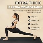 Gorilla Mats Premium Extra Large Yoga Mat – 9' x 6' x 8mm Extra Thick & Ultra Comfortable, Non-Toxic, Non-Slip Barefoot Exercise Mat – Works Great on Any Floor for Stretching, Cardio or Home Workouts