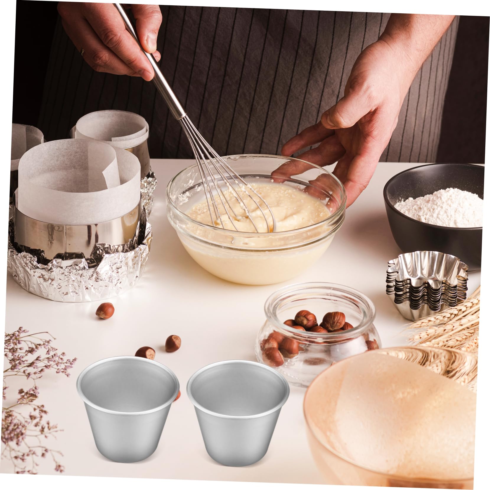16piezas Moldes Para Hornear Moldes De Pudding y Magdalenas De Utensilios Antiadherentes Para y Postres Perfectos Para Fiestas y Uso Diario