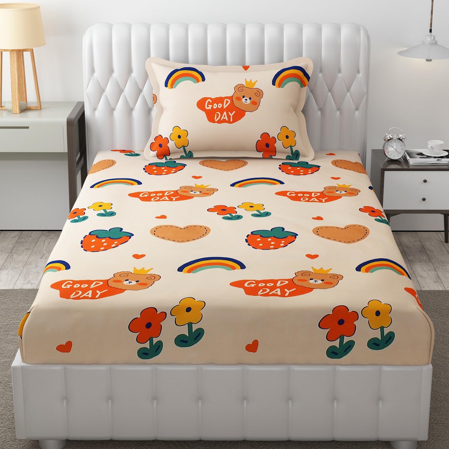 See full amazon price history chart for JUPON Bedding Kids Fitted Bedsheet 190TC Cotton, 1 Single Bed Sheet with 1 Pillow Cover, 36 x 78 inch JUPON Bedding Kids Fitted Bedsheet 190TC Cotton, 1 Single Bed Sheet with 1 Pillow Cover, 36 x 78 inch (B0C3J17M9B) Amazon Price History, Amazon Price Tracker