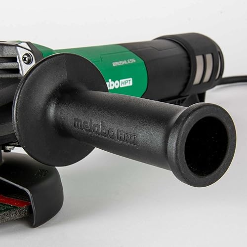 Miniatura 7 de Metabo HPT Amoladora angular de 5 pulgadas  Interruptor de paleta  Motor sin escobillas de 12 amperios CA  8,500 RPM  5 características de seguridad